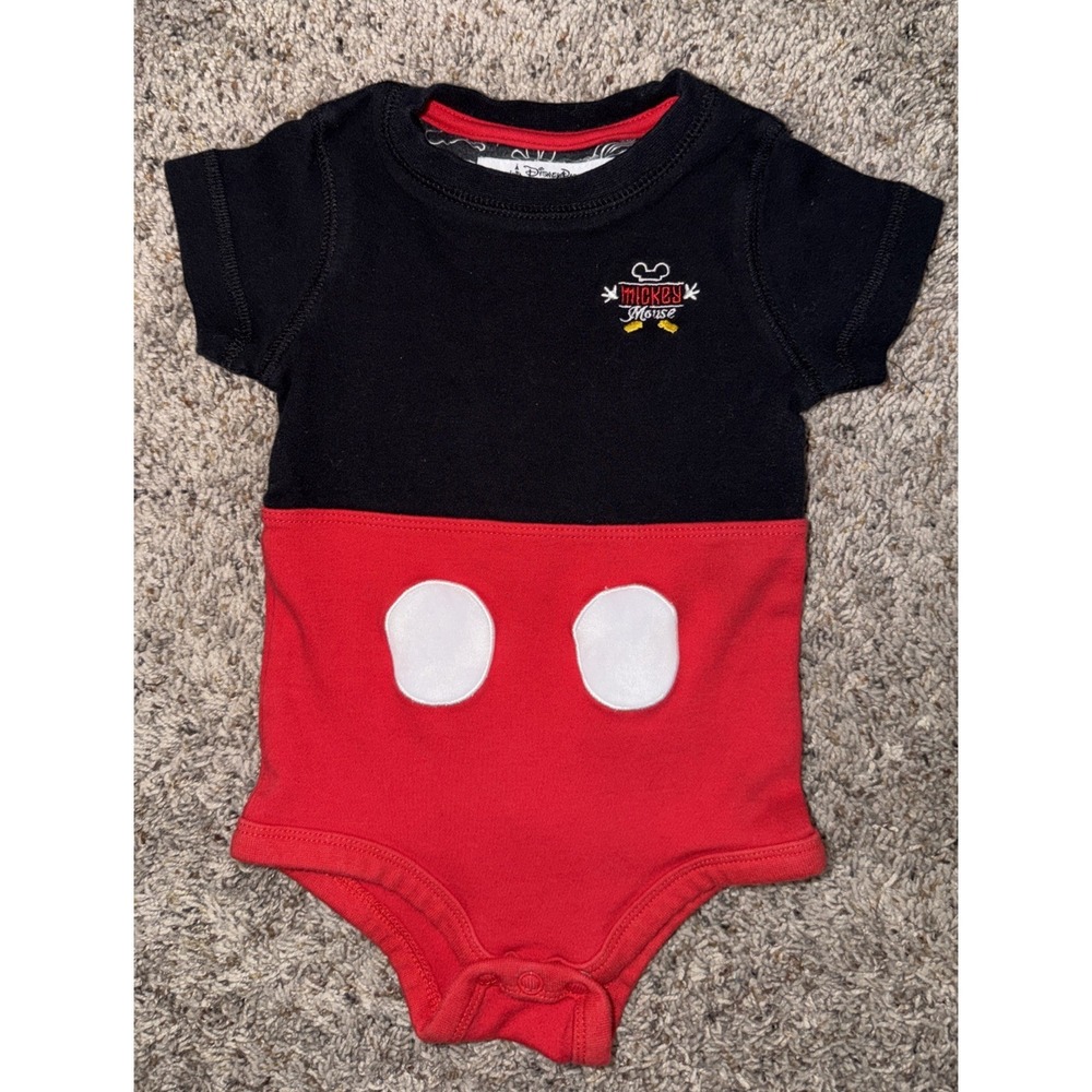 Disney Parks Walt Disney World Mickey Mouse Baby Bodysuit 12 M One Piece Costume